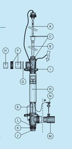 Blue Lagoon - End cap 40/75 Watt (J)