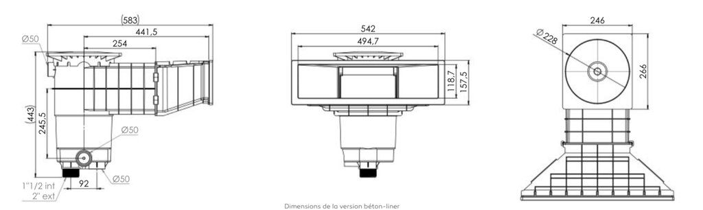 Skimmer A500 NHL Panneau - Liner