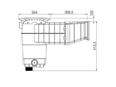 Skimmer Design A500 NHL - Béton/Liner