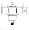 Skimmer Design A500 NHL - Béton/Liner