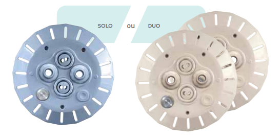 [800329G] Balneo Duo 3Cv Mono (complément pour pièce à sceller) (Gris)
