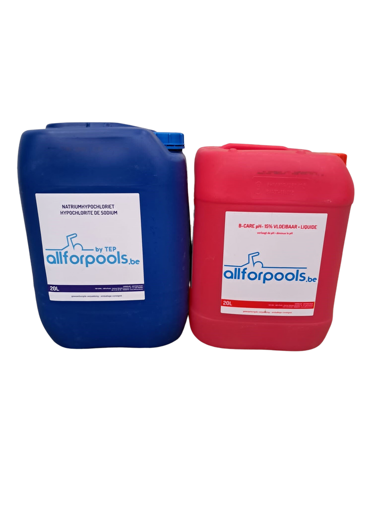 Caution Bidon Chlore et Acide - Validite 12 Mois (0% Tva)