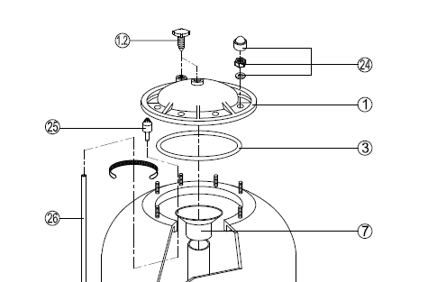 Deksel - Kripsol San Sebastian Filter (1)