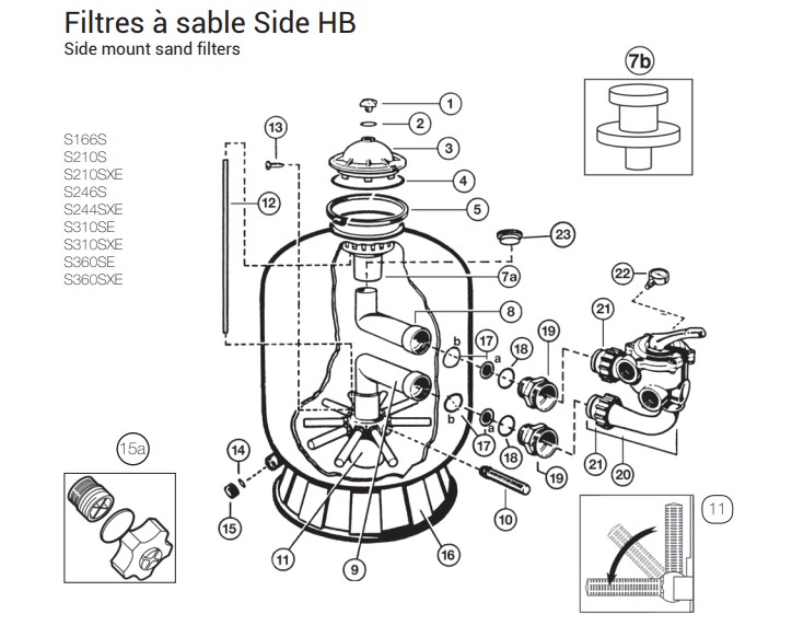 [SX0180G] Joint de bouchon de vidange- Filtre ProSerie Side - Hayward 