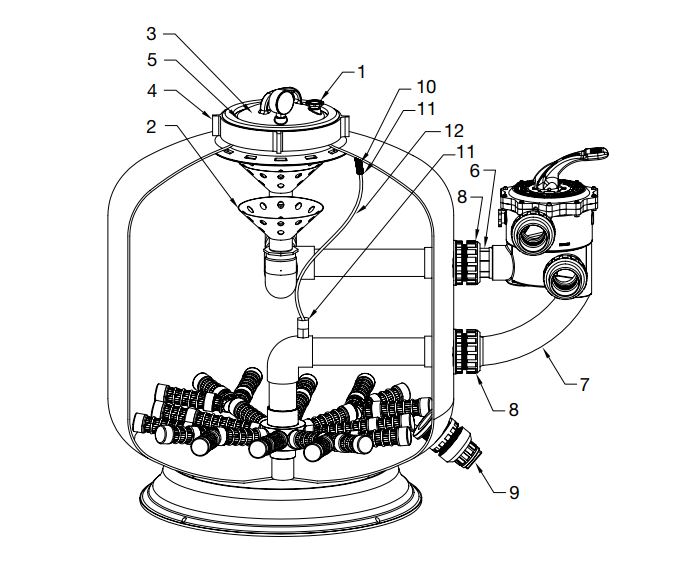 Bouchon de vidange complete 40mm SM900 / Filtre PPG Deluxe