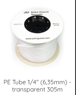 [3016010306] Tuyau cristal rigide 6.35mm (1/4") Watersens
