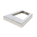 Plaque de protection cascade Bali poli à la brosse