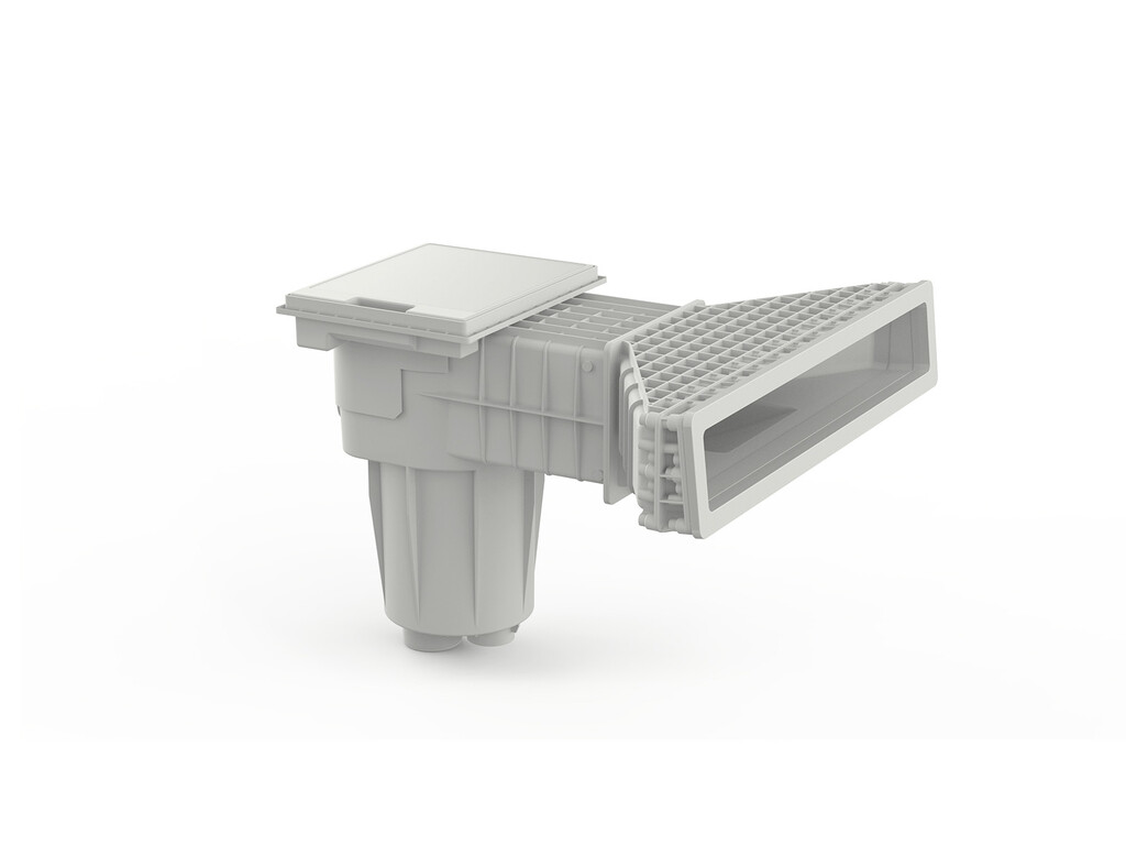 [X600CW 3007140176] Skimmer Hayward X-Pro 600 Beton Wit