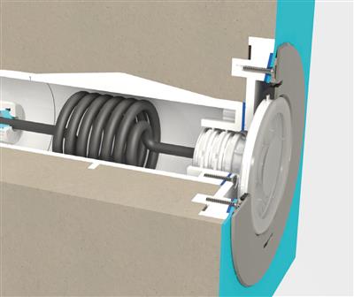 VISION afdekplaat Ultra Flat - montageset Ø170mm 