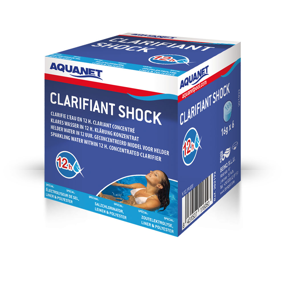 [BHCLARIFIANTSHOCK96gr 202173] Vlokmiddel Shock - 96 Gr (6 tabletjes)