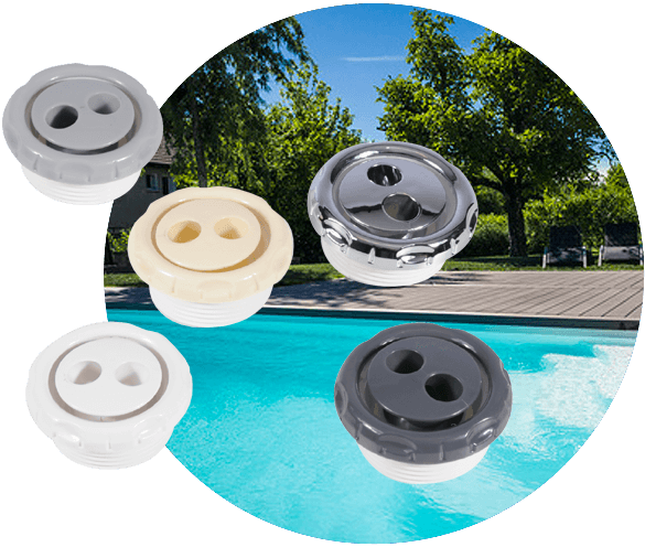 [32121G] Roterend mondstuk Hydromassage 1,5" (Gris)