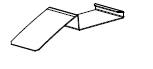 [GUIDE LAMES PVC (sous-lames)] Guide Directionnels Volet hors-sol ou immergé PVC - Sous Lames (Kit - 2 pièces)