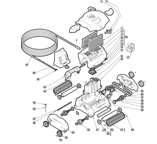 [rcx97454xlp] Alimentation Boitier - Robot Atlantis/Sharkvac (46)
