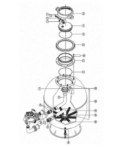[500202001000-RRFI0004.00R] Afvoerkit Ak Evo/Granada/San Sebastian (4)