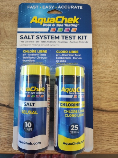[3010040024 - 542228A] Testeur Aquachek - Bandelettes Sel Kit