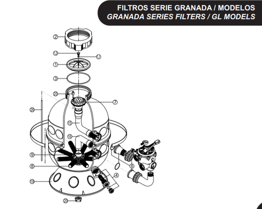 [RRFI0001.00R  500201000000] Couvercle + joint Granada (1+1.1+1.2+3)