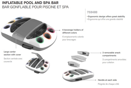 [759480] Bar gonflable pour Piscine et Spa
