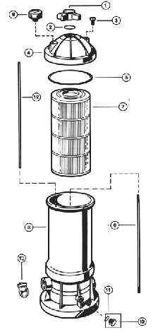 [ECX1322A] Purge de purge d'Air de filtre DE (Regen X, RG450/700, Star Clear II/+)) - avec Joint (HAYWARD)