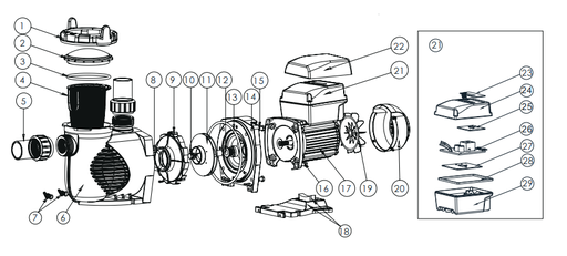 [89020719] Spv_Vis Turbine Idem Pour Sph/Epv(10 )
