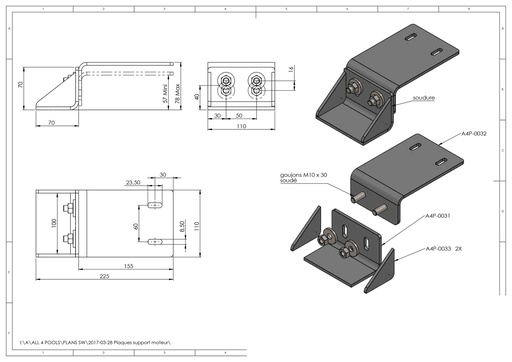 [POUTRE-BOITIER100/A4P0030] Boitier Pour Poutre 100*100 Inox A La Piece