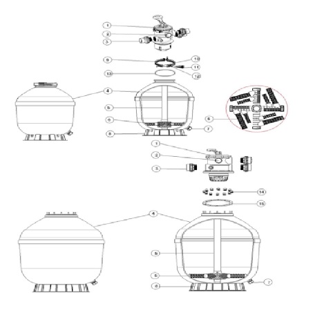 [88281550B] Vanne Multivoies Top 1.5" Fsf Emaux (1)