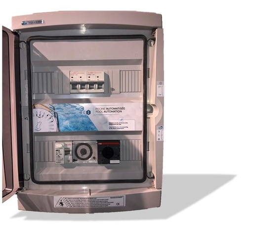 [PF10D210] Coffret Electrique Panorama 4-6A - 600W - Pompe+ Différentiel
