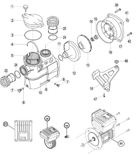 [500131160300] Kit De Joint De Pompe(3 + 8 + 11 + 16 + 24)