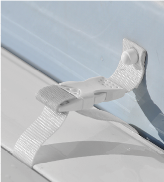 [KA495000906] Anti-lift systeem op wand - veiligheidsriem NF